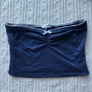 Stylish Navy Crop Top